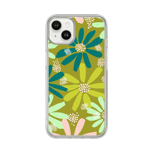 Vibrant Floral Daisy Pattern iPhone 14 Plus Case
