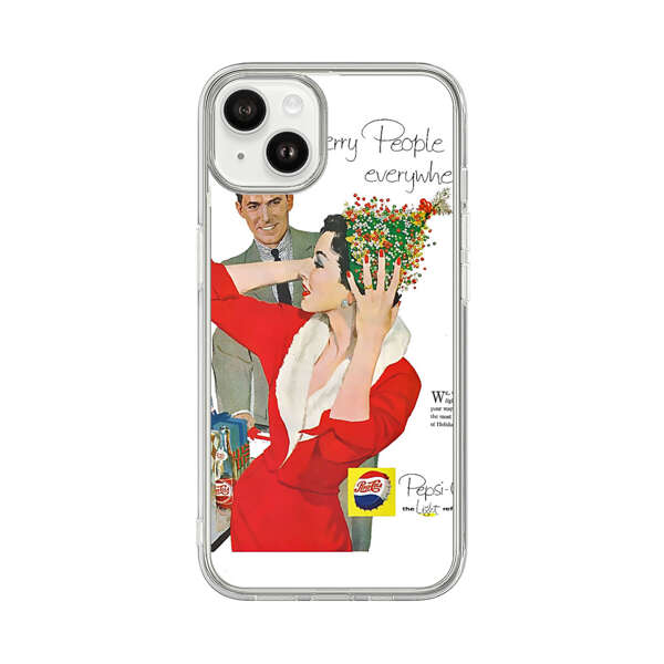 Vintage Pepsi-Cola Holiday Advertisement iPhone 14 Plus Case