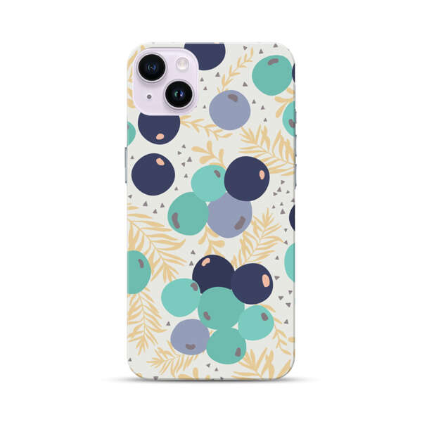Abstract Berries Pattern iPhone 14 Plus Hard Case