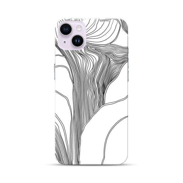 Abstract Line Art Design iPhone 14 Plus Hard Case