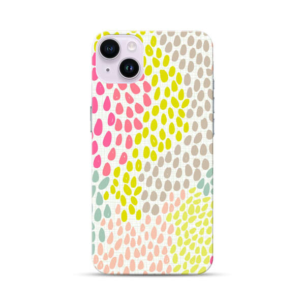 Colorful Abstract Teardrop Pattern iPhone 14 Plus Hard Case