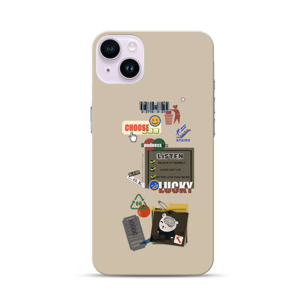 Creative Collage of Motivational Elements iPhone 14 Plus Hard Case