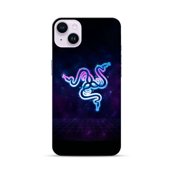 Glowing Neon Triple Snake iPhone 14 Plus Hard Case