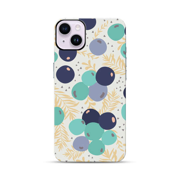 Abstract Berries Pattern iPhone 14 Plus Impact Case