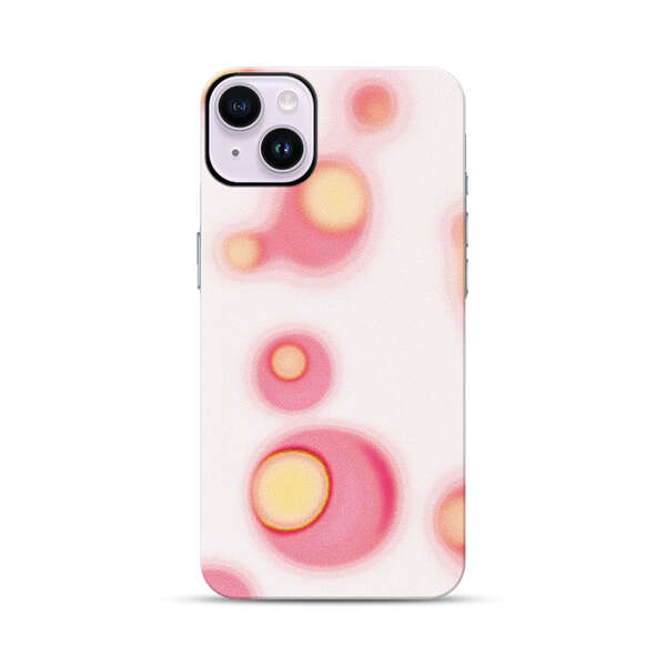 Abstract Pink and Yellow Blobs iPhone 14 Plus Impact Case