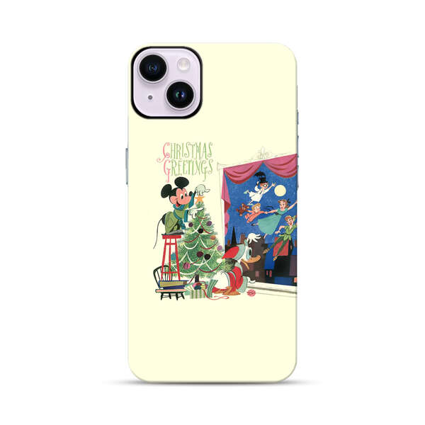 Christmas Disney Mickey Mouse and Peter Pan iPhone 14 Plus Impact Case