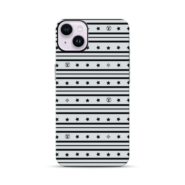 Elegant Stars Geometric Pattern iPhone 14 Plus Impact Case