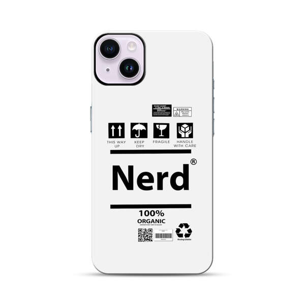 Minimalist Nerd Shipping Icons Design iPhone 14 Plus Impact Case