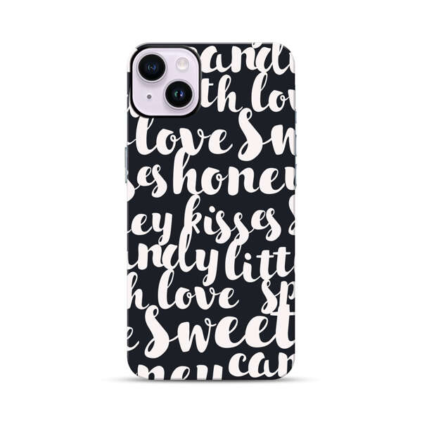 Sweet Honey Kisses Love Sugar Candy Pattern iPhone 14 Plus Impact Case