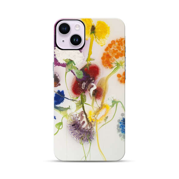 Vibrant Abstract Floral Artwork iPhone 14 Plus Impact Case