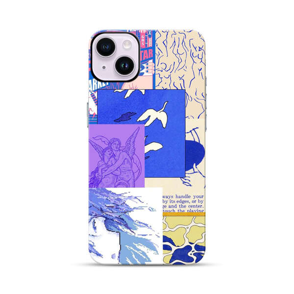 Vibrant Retro Pop Art Collage iPhone 14 Plus Impact Case