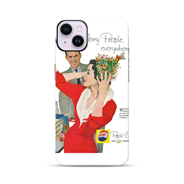 Vintage Pepsi-Cola Holiday Advertisement iPhone 14 Plus Impact Case