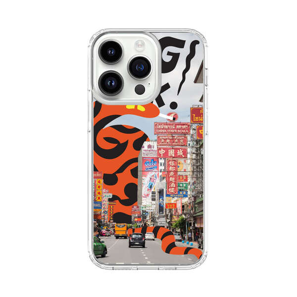 Bangkok Chinatown Snake Street Scene iPhone 14 Pro Case