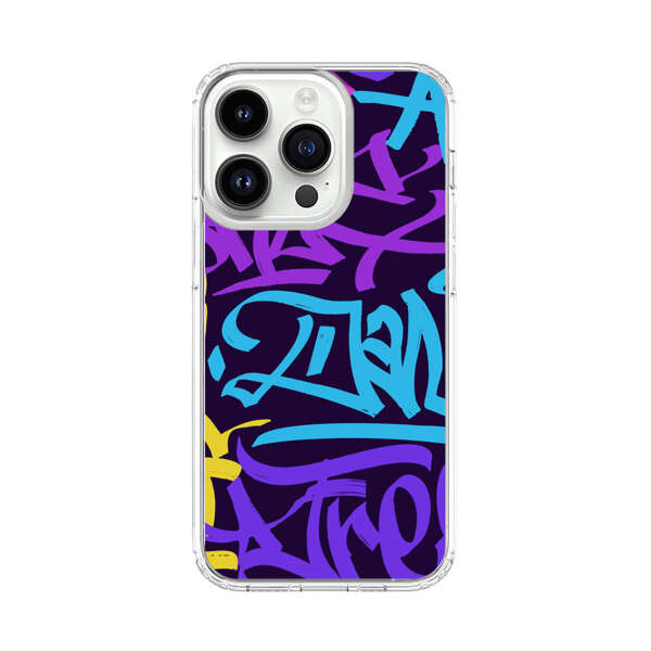 Colorful Graffiti Pattern iPhone 14 Pro Case