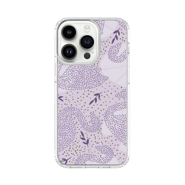 Lavender Swan Pattern iPhone 14 Pro Case