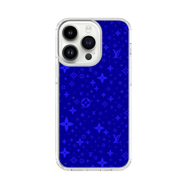 Luxury Blue Designer Pattern iPhone 14 Pro Case
