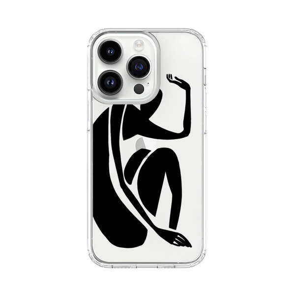 Minimalist Abstract Human Figure iPhone 14 Pro Case