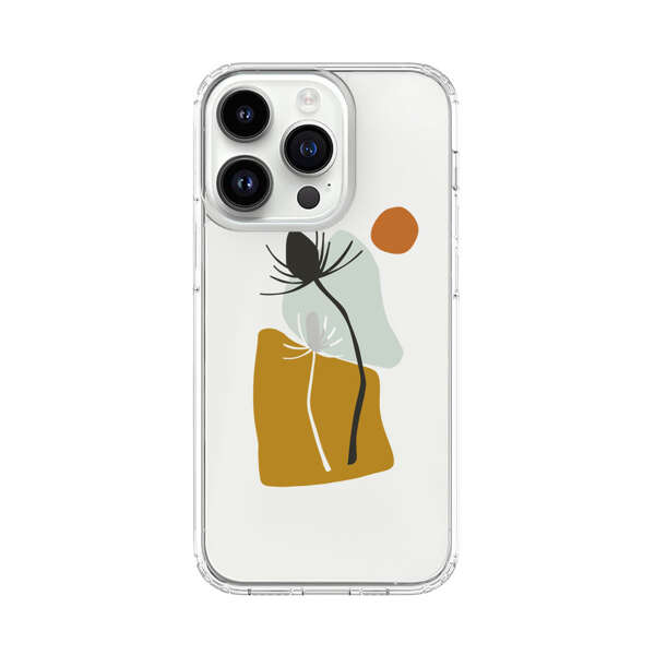 Minimalist Abstract Nature Design iPhone 14 Pro Case