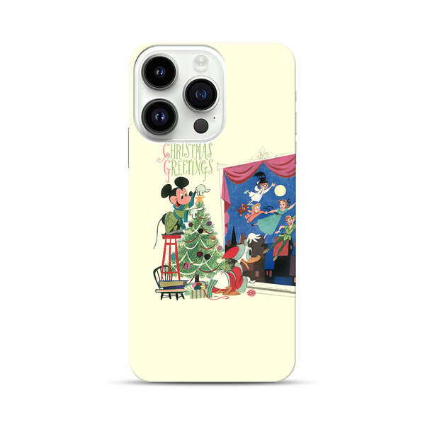 Christmas Disney Mickey Mouse and Peter Pan iPhone 14 Pro Hard Case