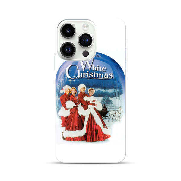 Classic White Christmas Scene iPhone 14 Pro Hard Case