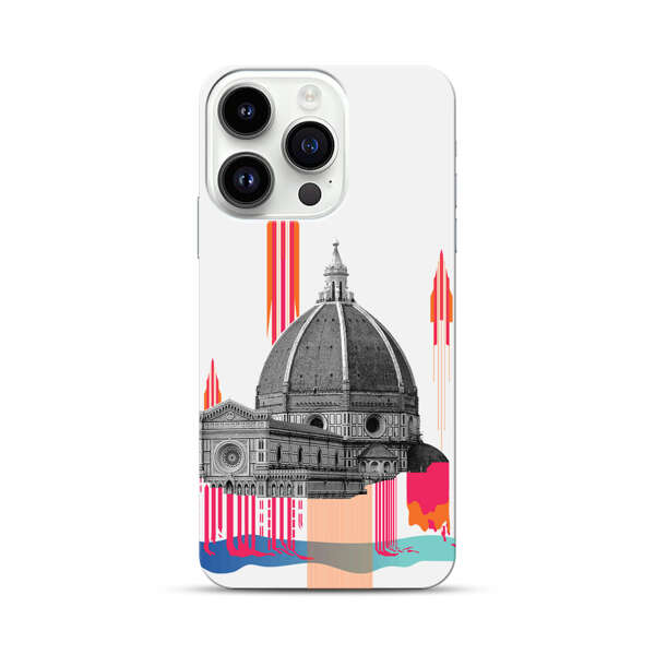 Florence Cathedral Dome Artistic Illustration iPhone 14 Pro Hard Case