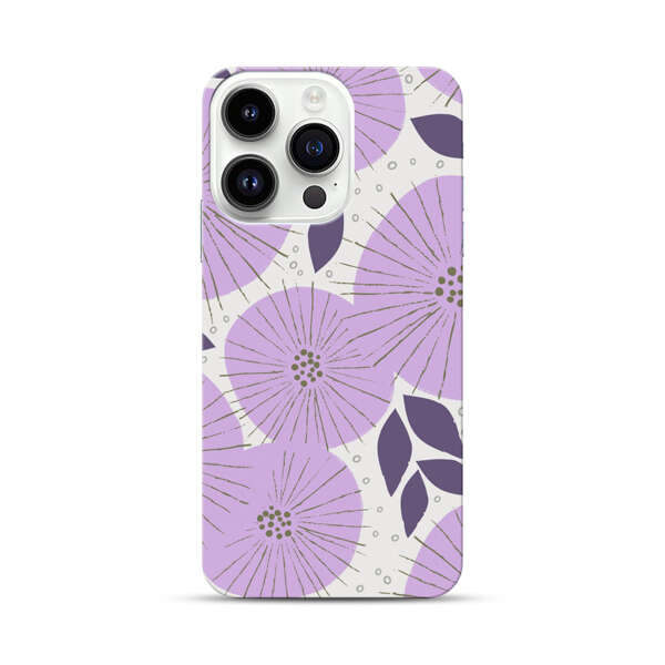 Lavender Flower Pattern iPhone 14 Pro Hard Case