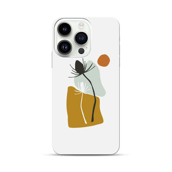 Minimalist Abstract Nature Design iPhone 14 Pro Hard Case