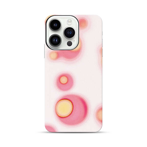 Abstract Pink and Yellow Blobs iPhone 14 Pro Impact Case