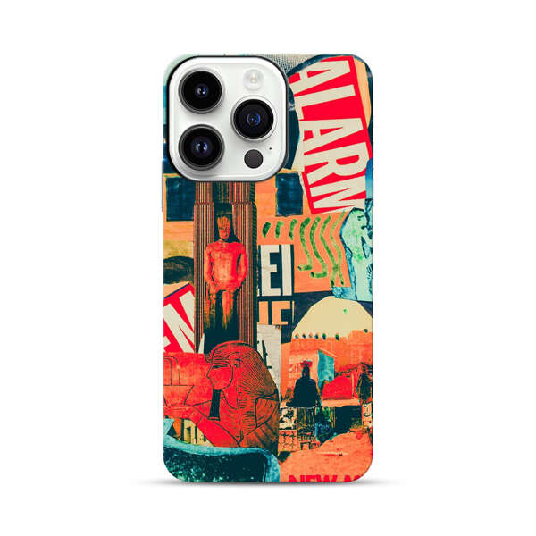 Artistic Urban Collage iPhone 14 Pro Impact Case