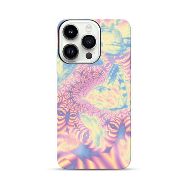 Ethereal Butterflies Psychedelic Swirl iPhone 14 Pro Impact Case