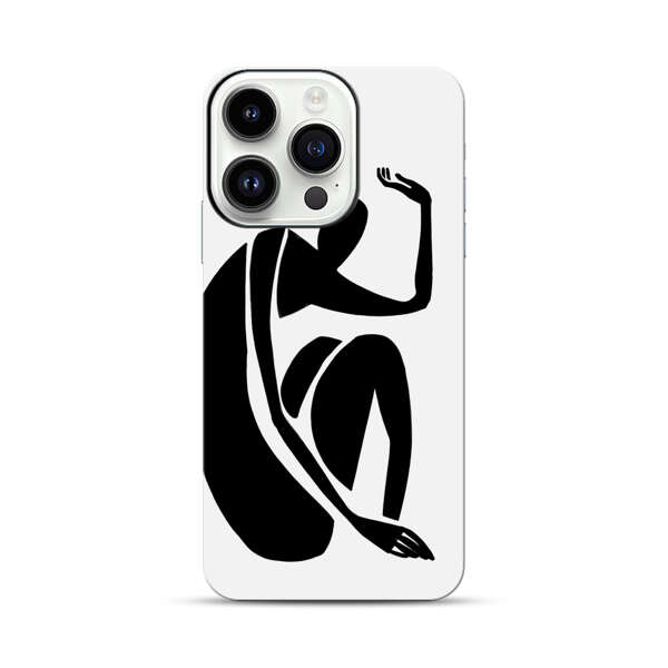 Minimalist Abstract Human Figure iPhone 14 Pro Impact Case