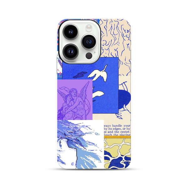 Vibrant Retro Pop Art Collage iPhone 14 Pro Impact Case