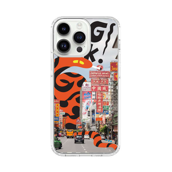 Bangkok Chinatown Snake Street Scene iPhone 14 Pro Max Case