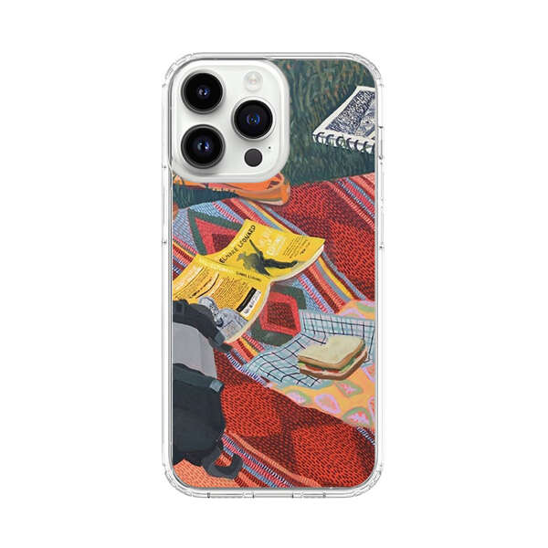 Charming Picnic Scene with Blanket and Food iPhone 14 Pro Max Case
