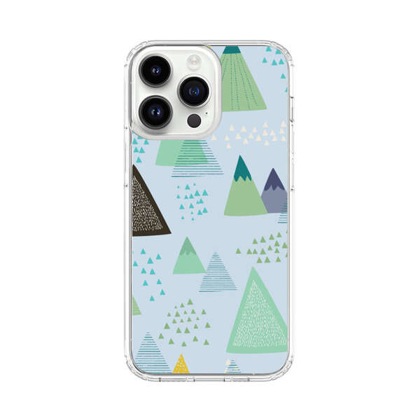 Colorful Abstract Mountain Pattern iPhone 14 Pro Max Case