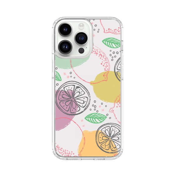 Lemon Colorful Abstract Pattern iPhone 14 Pro Max Case