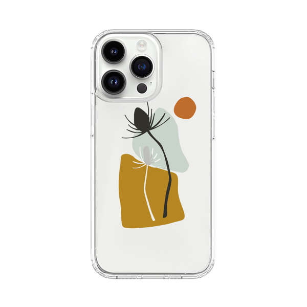 Minimalist Abstract Nature Design iPhone 14 Pro Max Case