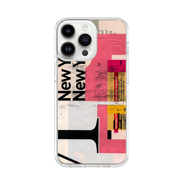 Modern Abstract Collage Artwork iPhone 14 Pro Max Case