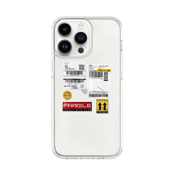 Shipping Labels and Fragile Handling Stickers iPhone 14 Pro Max Case