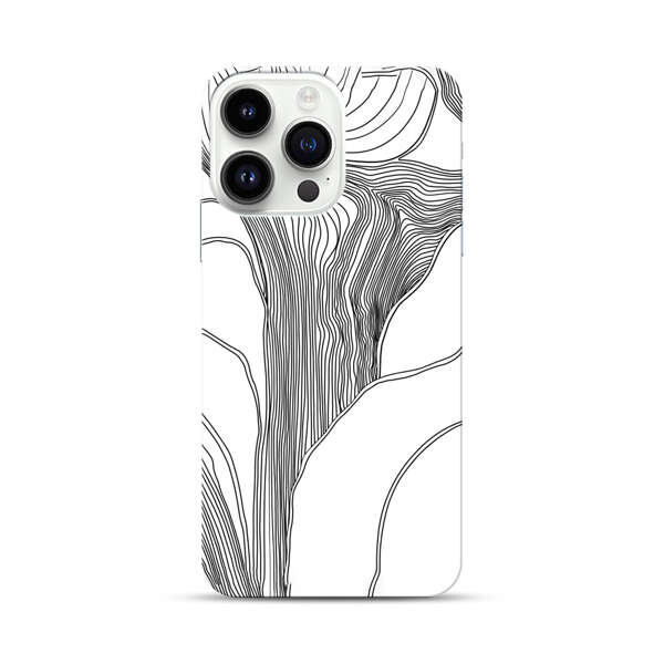Abstract Line Art Design iPhone 14 Pro Max Hard Case