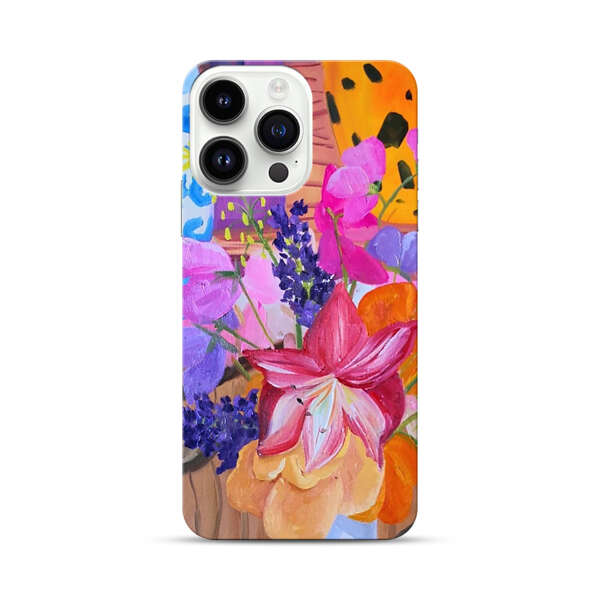 Bright Vibrant Floral Still Life iPhone 14 Pro Max Hard Case