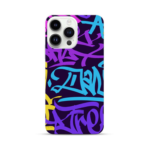 Colorful Graffiti Pattern iPhone 14 Pro Max Hard Case