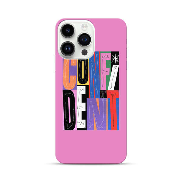 Confident Bold Colorful Typography iPhone 14 Pro Max Hard Case