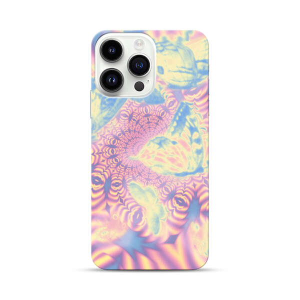 Ethereal Butterflies Psychedelic Swirl iPhone 14 Pro Max Hard Case