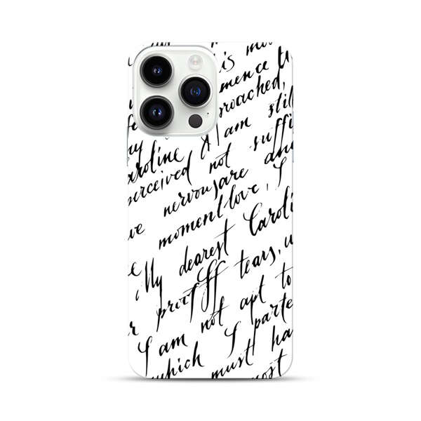 Handwritten Calligraphy iPhone 14 Pro Max Hard Case