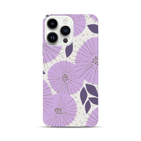 Lavender Flower Pattern iPhone 14 Pro Max Hard Case