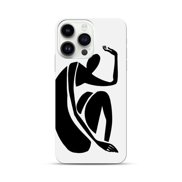 Minimalist Abstract Human Figure iPhone 14 Pro Max Hard Case
