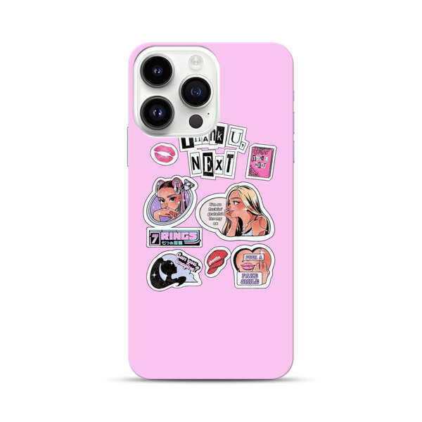 Pop Art Fashion Stickers iPhone 14 Pro Max Hard Case