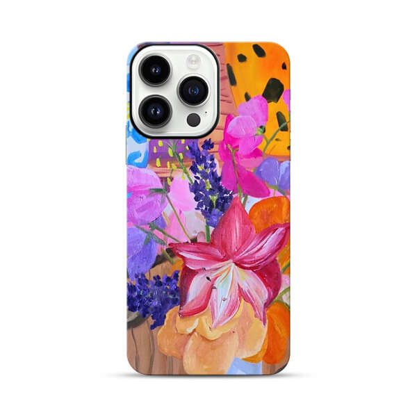Bright Vibrant Floral Still Life iPhone 14 Pro Max Impact Case