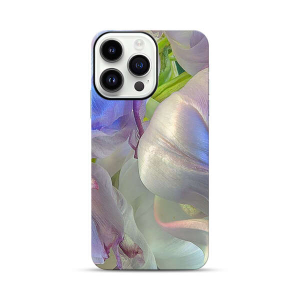 Delicate Pastel Flower Petals Close Up iPhone 14 Pro Max Impact Case